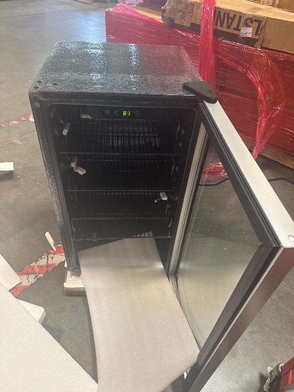 Photo 1 of ** USED/ FUNCTIONAL TESTED** Electactic Mini Fridge 130 Can Beverage Refrigerator Cooler, 3.2 Cu.Ft Drink Fridge for Soda Wine Beer, Adjustable Temperature Control for Home Office, Black