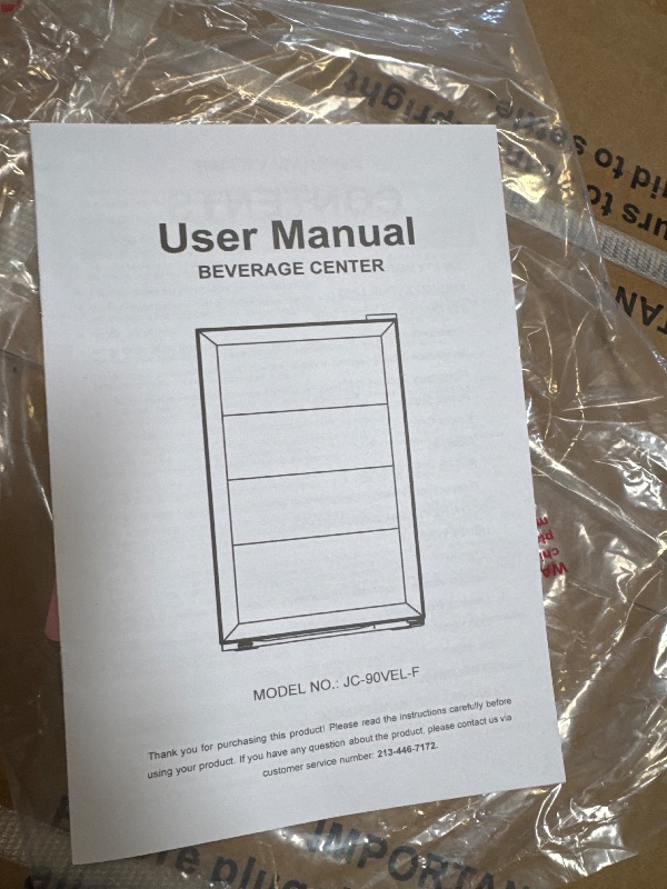 Photo 1 of ** USED/ FUNCTIONAL TESTED** Electactic Mini Fridge 130 Can Beverage Refrigerator Cooler, 3.2 Cu.Ft Drink Fridge for Soda Wine Beer, Adjustable Temperature Control for Home Office, Black