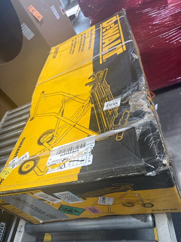 Photo 1 of ** USED** DEWALT Miter Saw Stand With Wheels (DWX726), Yellow