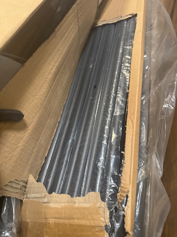 Photo 1 of ** USED**  Garvee Bunk Bed Twin Over Twin with Ladder and Arched Guardrail, Heavy Duty Bunkbeds Frame with Sturdy Steel Slats Support for Kids Boys Girls, Space-Saving, No Box Spring Needed, Black