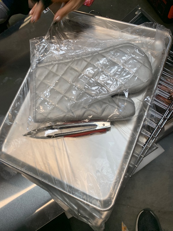 Photo 1 of ** USED/ UNTESTED FUNCTIONAL** VEVOR Commercial Convection Oven, 66L/60Qt, Half-Size Conventional Oven Countertop, 1800W 4-Tier Toaster w/Front Glass Door, w/Trays Wire Racks Clip Gloves, 120V