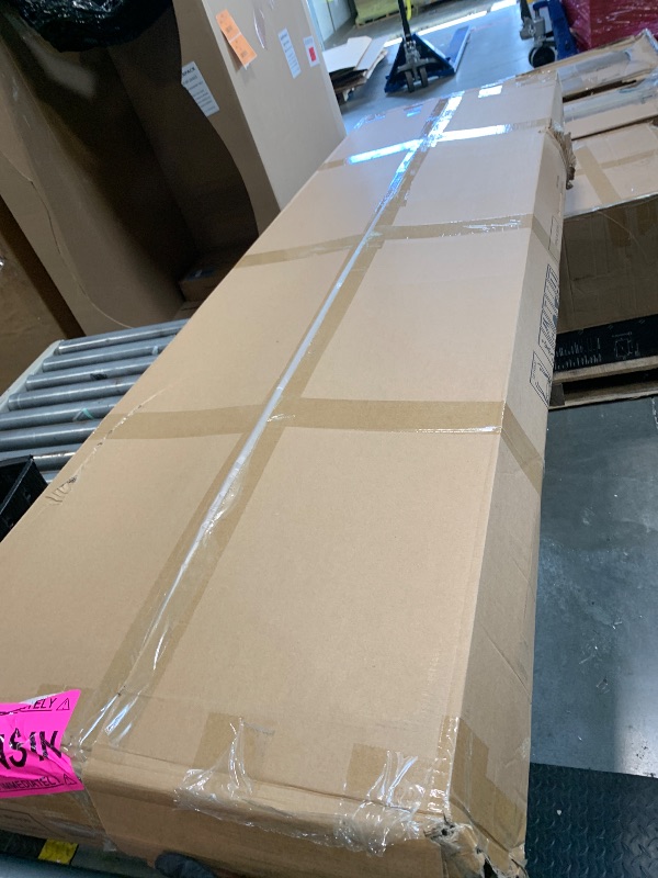 Photo 1 of ** USED ** viplov King Size Bed Frame and Headboard, Upholstered Platform Bed with Adjustable Headboard, Soft Boucle Fabric, Modern Style, No Box Spring Required, Easy Assembly, Off-White