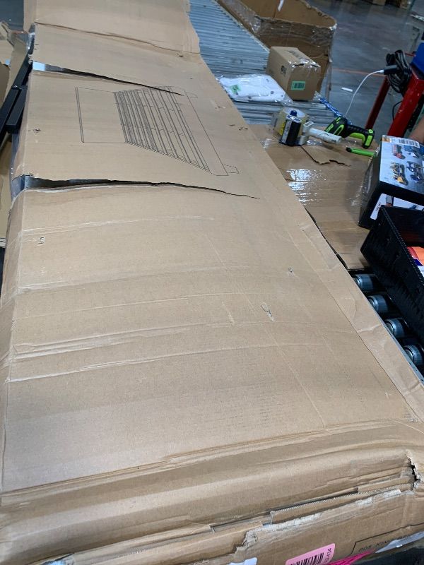 Photo 1 of ** DAMAGE MINOR ** viplov King Size Bed Frame and Headboard, Upholstered Platform Bed with Adjustable Headboard, Soft Boucle Fabric, Modern Style, No Box Spring Required, Easy Assembly, Off-White