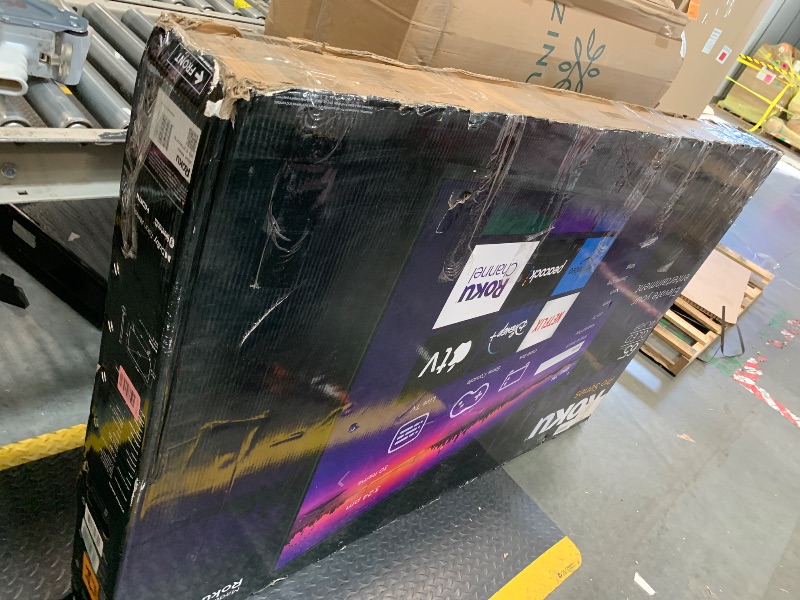 Photo 1 of ** USED / TESTED FUNCTIONAL ** Roku Smart TV – 65-Inch Pro Series 4K QLED RokuTV with Backlit Roku Voice Remote Pro, Dolby Vision IQ, 120Hz Refresh Rate – Live Local News, Sports, Gaming