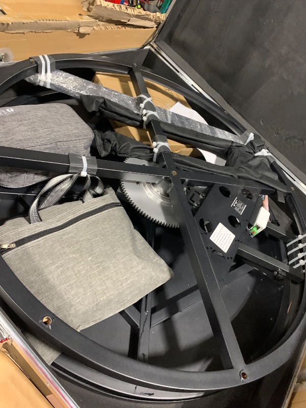 Photo 1 of ** USED/ COMPLETE ** MWE 360 Photo Booth Machine for Parties with Flight Case,RGB Strip Light,Software APP Remote Automatic 360 Spin Camera Video Booth for 4-6 People(39.4''+Flight Case)