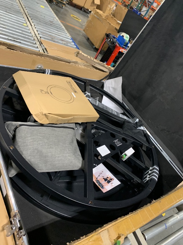 Photo 1 of ** USED/ COMPLETE ** MWE 360 Photo Booth Machine for Parties with Flight Case,RGB Strip Light,Software APP Remote Automatic 360 Spin Camera Video Booth for 4-6 People(39.4''+Flight Case)