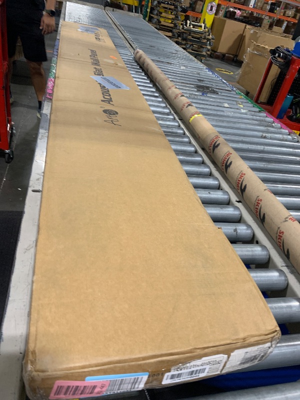 Photo 1 of ** NEW ** Art3d 2-Pack 108" x 12" Acoustic Wood Panels for Wall, Soundproof Wood Slat Panel for Wall and Ceiling, 3D Fluted Sound Absorbing Paneling for Interior Wall Decor, Living Room, Bedroom - Peach