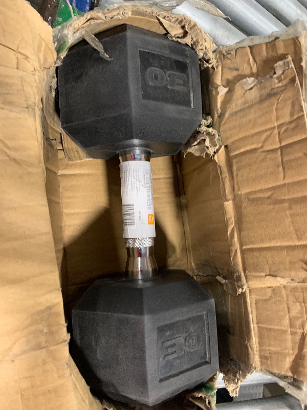 Photo 1 of ** USED** CAP Barbell 30 LB Coated Hex Dumbbell Weight, New Edition