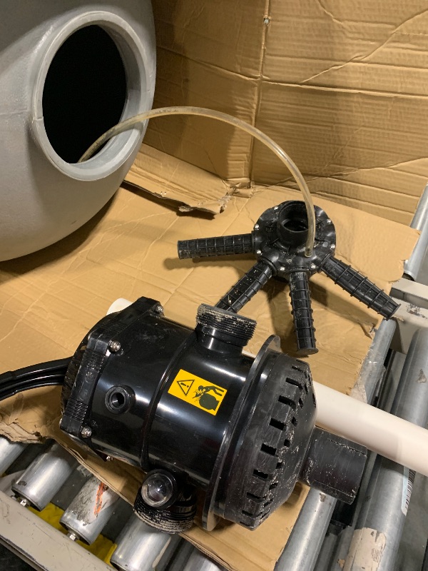 Photo 1 of ** VERY USED/ UNTESTED** VEVOR Sand Filter, 24-inch, Up to 65 GPM Flow Rate, Above Inground Swimming Pool Sand Filter System with 7-Way Multi-Port Valve, Filter, Backwash, Rinse, Raecirculate, Waste, Winter, Closed Functions