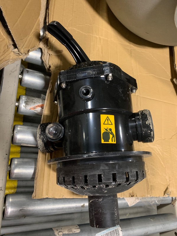 Photo 1 of ** VERY USED/ UNTESTED** VEVOR Sand Filter, 24-inch, Up to 65 GPM Flow Rate, Above Inground Swimming Pool Sand Filter System with 7-Way Multi-Port Valve, Filter, Backwash, Rinse, Raecirculate, Waste, Winter, Closed Functions