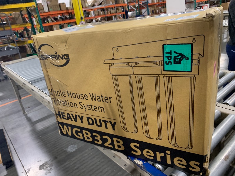 Photo 1 of ** NEW FACTORY SEALED / OPEN INSPECTION / NO RETURNS** iSpring Whole House Water Filter System, Reduces Iron, Manganese, Chlorine, Sediment, Taste, and Odor, 3-Stage Iron Filter Whole House, Model: WGB32BM