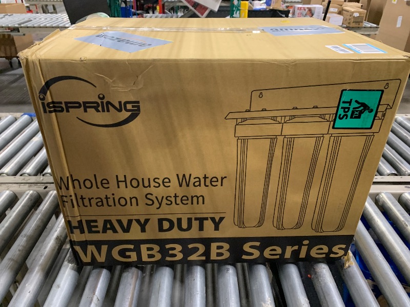 Photo 1 of ** NEW FACTORY SEALED / OPEN INSPECTION / NO RETURNS** iSpring Whole House Water Filter System, Reduces Iron, Manganese, Chlorine, Sediment, Taste, and Odor, 3-Stage Iron Filter Whole House, Model: WGB32BM