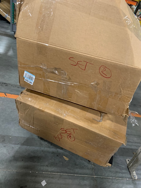 Photo 1 of ** SET 2 BOX / MISSING HARDWARE / USED**  Ball & Cast Swivel Accent Chair,360 Degree Soft Boucle Swivel Barrel Chair, Modern Upholstered Round Armchair,Teddy Channel Tufted Sofa Chair for Living Room Bedroom Office,White