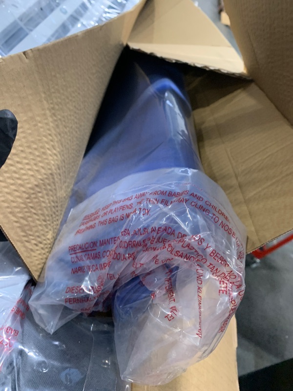 Photo 1 of ** NEW ** E-Z UP Pyramid Instant Shelter Canopy Pop Up Tent, 10' x 10' with Wide-Trax Roller Bag & 4 Piece Spike Set, Royal Blue