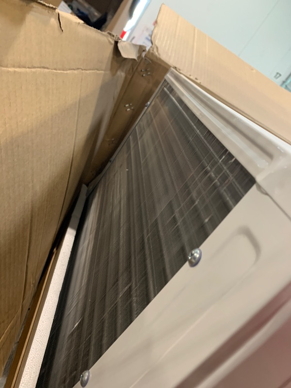 Photo 1 of ** USED / FUCTIONAL TESTED ** 10,000 BTU Window Air Conditioner, 115V, Window AC Cools up to 450 Sq. Ft for Bedroom, Living Room, Quiet Operation with Remote Control, 3 Cooling & Fan Speeds, Auto Restart, White
