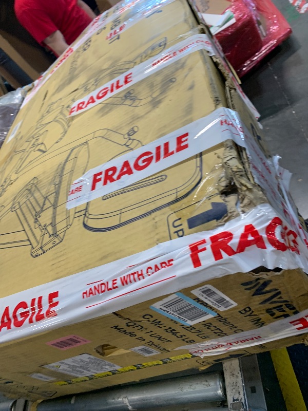 Photo 1 of ** NEW / UNTESTED ** Inverapy by Innova RCT2025 Recumbent Cross Trainer with Swivel Seat & Leg Harness, White/Gray/Black