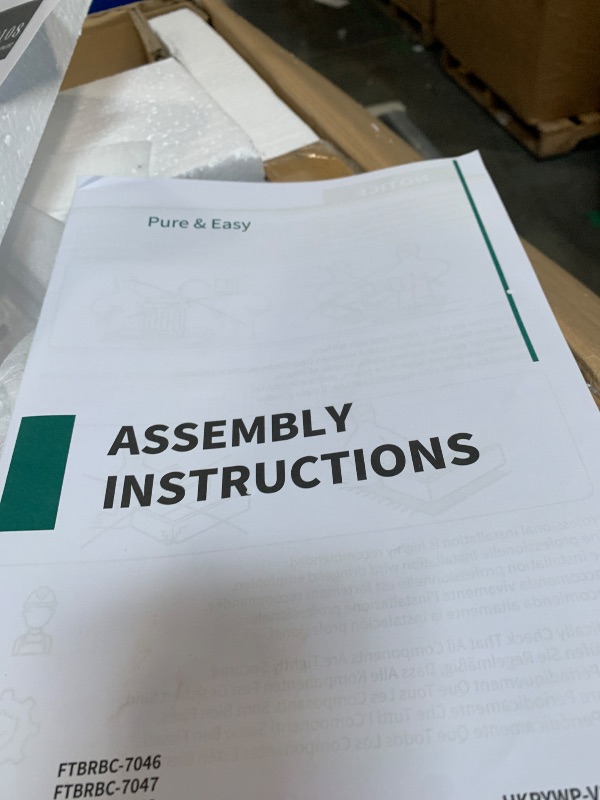 Photo 1 of YITAHOME 30 Inch Bathroom Vanity with Vacuum Forming, Freestanding Storage Cabinet Vanity with Engineered White Stone Countertop, 2 Large Soft Closing Doors with Shelf, Gold Handles & Legs, Black