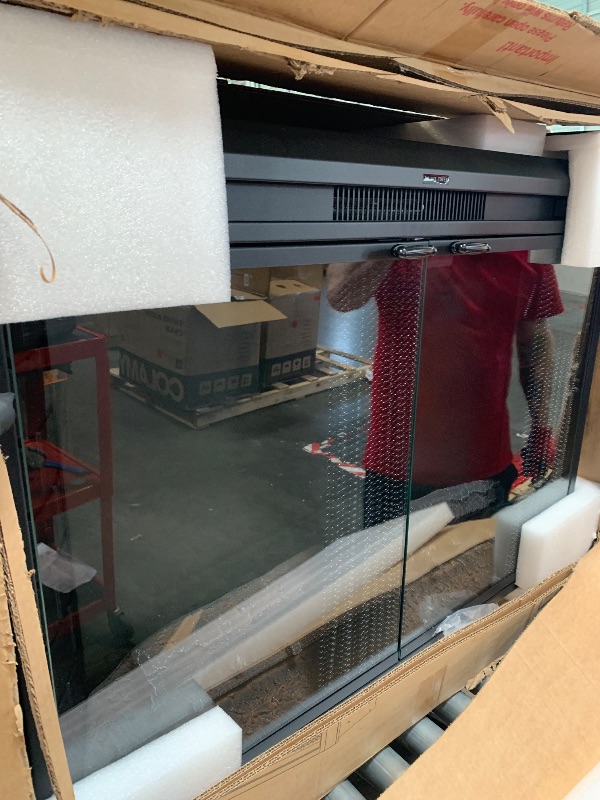 Photo 1 of ** NEW / TESTED FUNCTIONAL ** Benrocks 40'' Electric Fireplace Inserts with Glass Door, Electric Fireplace Heater with Fire Crackling Sound, Adjustable Top Light & Flame Speed, Overheating Protection, 750/1500W Black