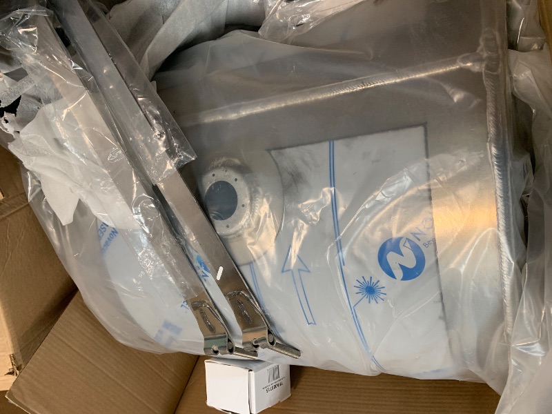 Photo 1 of ** USED** Buyers Products SMC50A Side Mount Cylindrical Aluminum Reservoir, 50 Gallons, 2 In. NPT Return Ports, Mounting Hardware, Straps & Filler Breather Unit Included