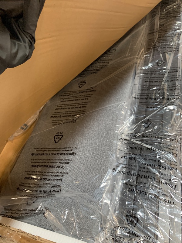 Photo 1 of ** NEW ** GarveeHome King Size Bed Frame with 2 Storage Drawers and USB Ports, Modern Platform Bed with Upholstered Shelf Headboard, Sturdy, Noise Free, No Box Spring Needed, Gray