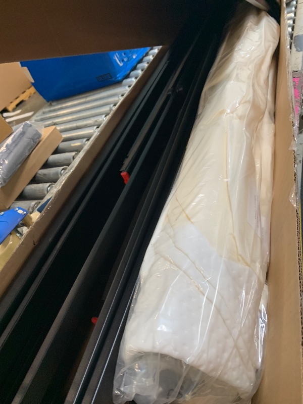 Photo 1 of ** NEW** Amazon Basics Smart Box Spring Bed Base, 5-Inch Height Mattress Foundation, Tool-Free Easy Assembly, Queen, 79"L x 59.5"W x 5"H, White