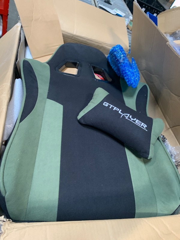 Photo 1 of ** USED / DIFFERENT COLOR FROM THE PHOTO IS GREEN ** GTRACING Gaming Chair Racing Office Computer Ergonomic Video Game Chair Backrest and Seat Height Adjustable Swivel Recliner with Headrest and Lumbar Pillow Esports Chair
