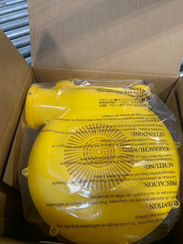 Photo 1 of ** NEW / TESTED BLOWER FUNCTIONAL ** Easyair Large Bounce House for Big Kids, 14.8 x 14.5 FT Inflatable Bouncer Jumper Slide with 650W Blower, Basketball Hoop, Throw Ball Game, Ball Pits