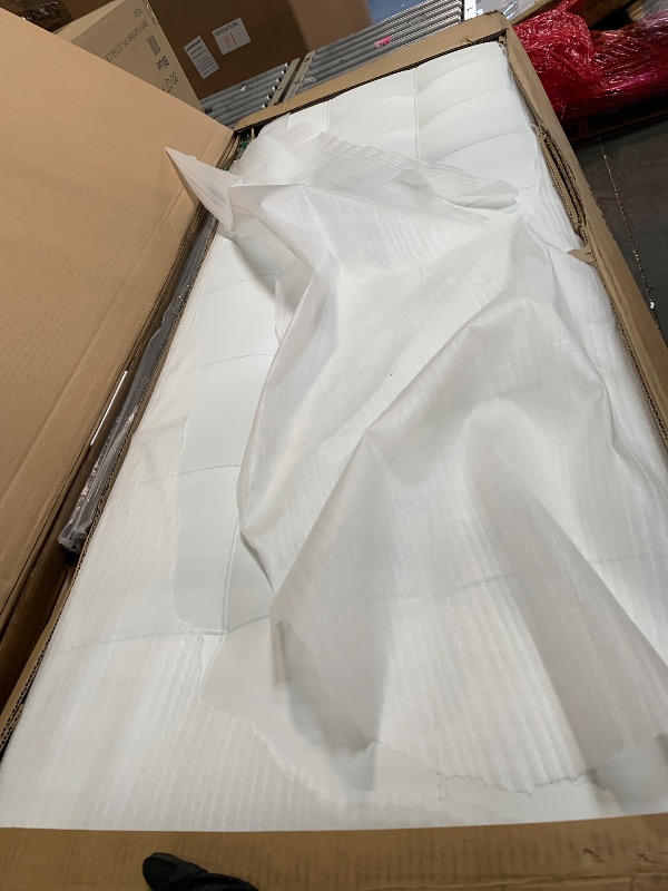 Photo 1 of ** NEW ** Modway Lily Tufted Faux Leather Upholstered Queen Headboard in White