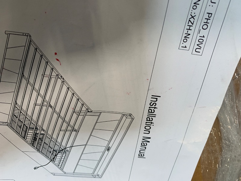 Photo 1 of ** USED ** King Size Bed Frame with 2 Storage Drawers and Charging Station, Rustic Linen Upholstered Platform Bedframe with Storage Headboard, Heavy Duty, No Box Spring Needed, Easy Assembly, Noise Free, Grey