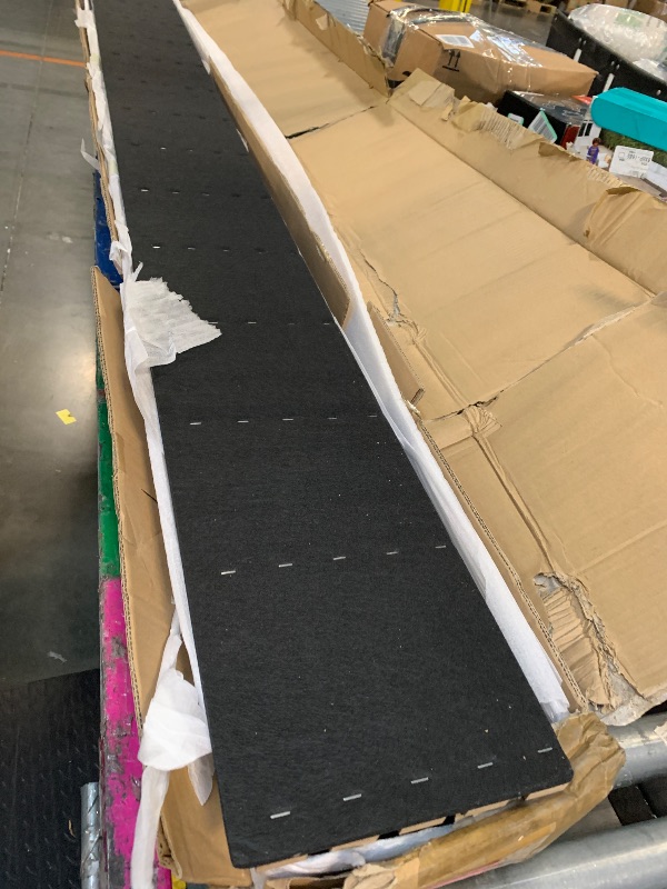 Photo 1 of ** NEW** Art3d 4-Piece Wood Slat Acoustic Panels for Stylish Decor and Noise Reduction, 3D Textured Panel for Ceiling and Wall, Matte Black