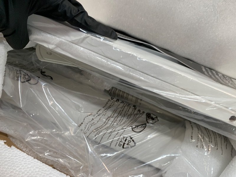 Photo 1 of ** USED ** Sweetcrispy Electric Standing Desk Adjustable Height, 40x24 Inch Sit Stand Up Home Office Desks Computer Workstation PC Work Table with 3 Memory Preset Splice Wood Board Metal Frame, White