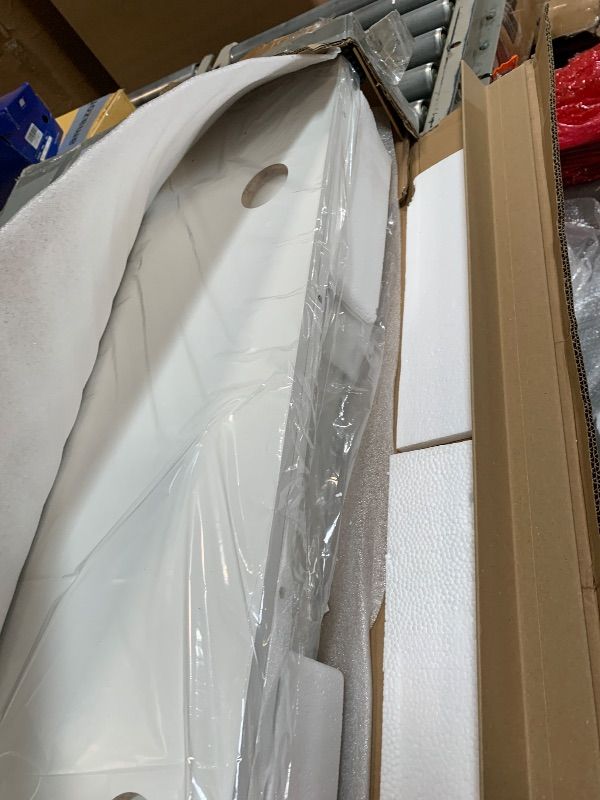 Photo 1 of ** USED ** Sweetcrispy Electric Standing Desk Adjustable Height, 40x24 Inch Sit Stand Up Home Office Desks Computer Workstation PC Work Table with 3 Memory Preset Splice Wood Board Metal Frame, White