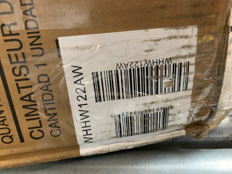 Photo 1 of ** UNTESTED / EUROPE TO UNITED STATES ADAPTER NEEDED** Whirlpool 12,000 BTU 230V Window Air Conditioner with Supplemental Heat, Window Mounted AC Unit with Heater for Apartment, Living Room, Bedroom, Rooms up to 550 Square Feet