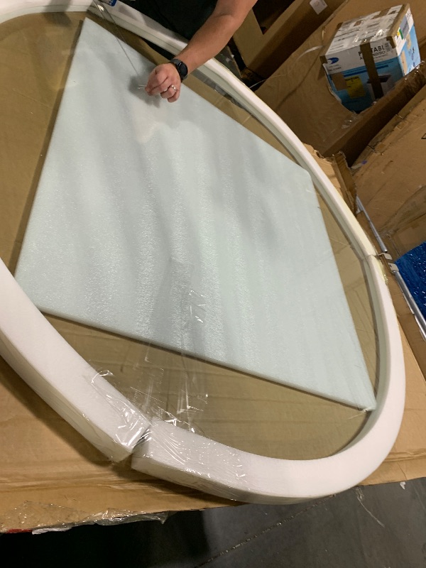 Photo 1 of ** NEW ** Royalty 60" Inch Round Tempered Glass Table Top – Clear Table Top Glass – Useful for Replacement, Tabletop Protector, Patio, Dining, Coffee, Desks - Thick Flat Polished Edge