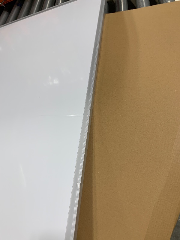 Photo 1 of ** USED/ DAMAGE MAJOR***VIZ-PRO Dry Erase Board/Magnetic Whiteboard, 60 X 40 Inches, Silver Aluminum Frame