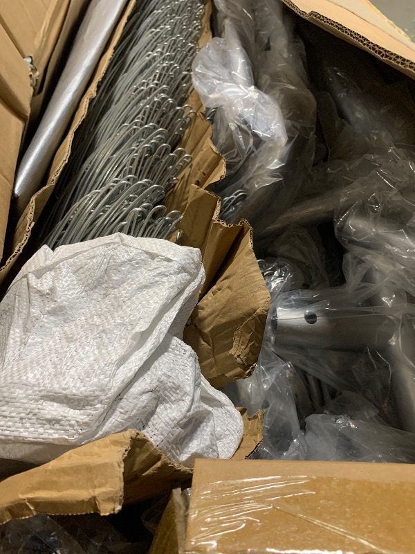 Photo 1 of ** USED ** Lyromix 10 x 10FT Large Outdoor Dog Kennel with Bowls, Dog Kennel Outside with Waterproof Cover Roof, Galvanized Heavy Duty Chain Link Dog Runs Cage Playpen for Outside with Secure Lock