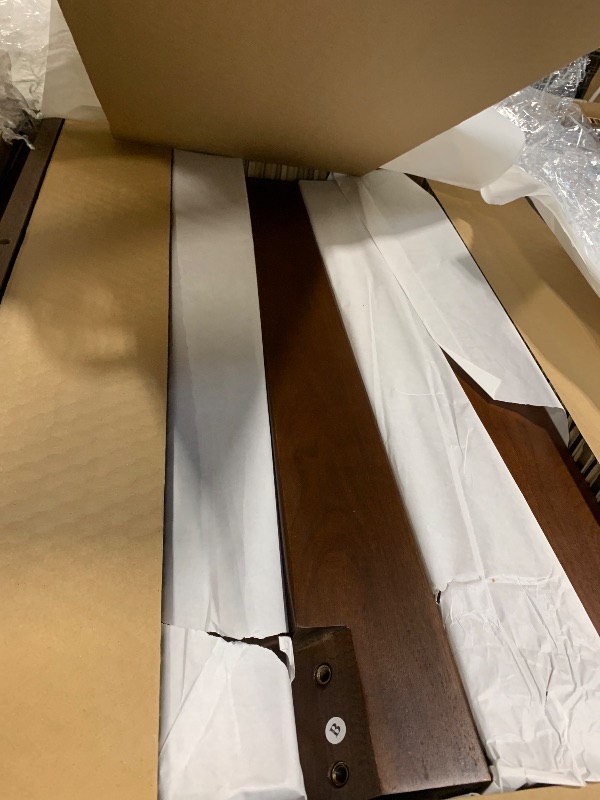 Photo 1 of ** NEW** SIMPLIHOME Eastwood Square Dining Table, Solid Wood Walnut Veneer in Walnut, 54 x 54 inches, Contemporary-Style Large Square Kitchen Table for up to 8 People