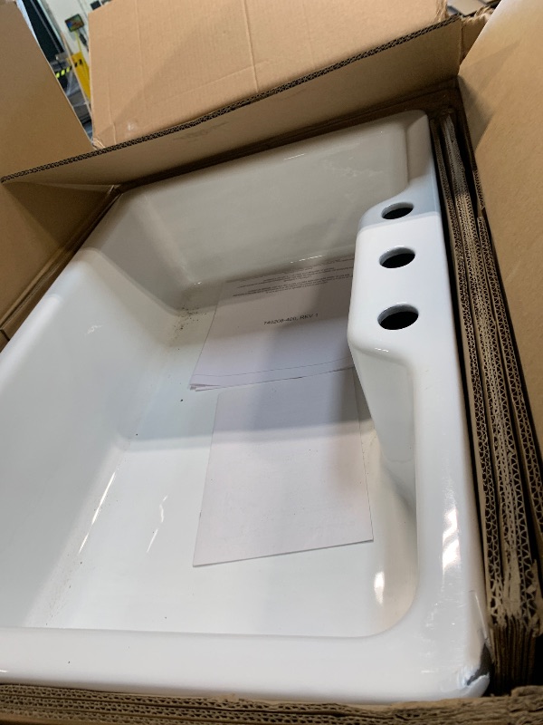 Photo 1 of ** NEW** Quince 33 x 22 Single Bowl Cast Iron Kitchen Sink- 3 Holes