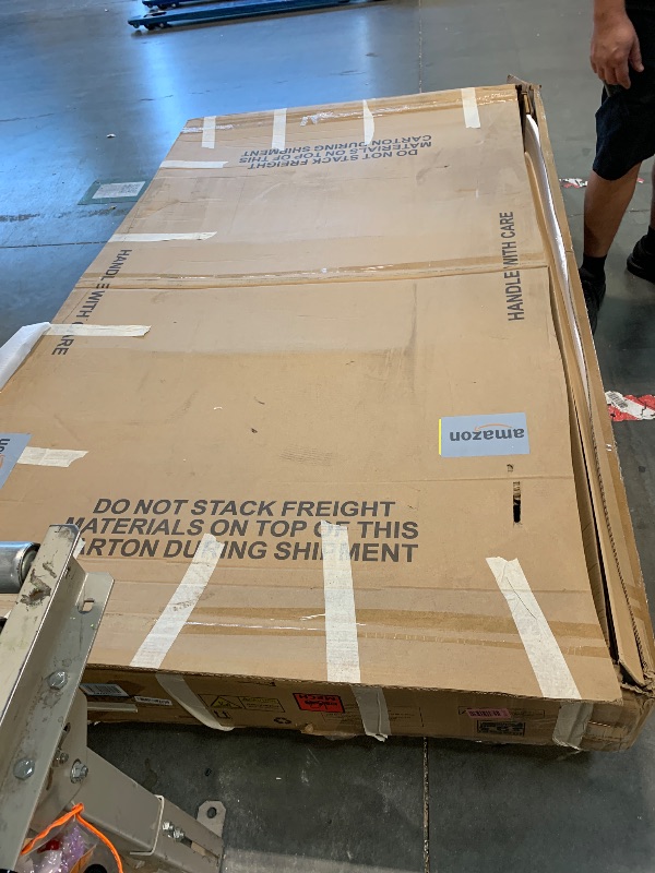 Photo 1 of ** USED** American Legend Kirkwood 90” Billiard Table with Rustic Finish, K-Shaped Legs and Black Cloth, Brown