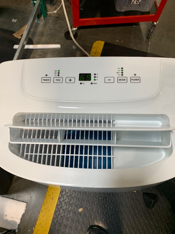 Photo 1 of ** USED/ FUNCTIONAL TESTED ** Air Choice 14000 BTU Portable Air Conditioner, 4-in-1 Air Conditioner Portable for Room Up to 700 Sq.Ft. with Remote, Auto Swing, Quiet AC Unit as Heater Dehumidifier Fan, 24H Timer, Window Kit, White