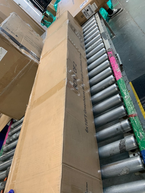 Photo 1 of ** NEW / SET BOX 2 Greenhouse, 6x10 ft Greenhouse for Outdoors, Walk-in Green House with Ground Nails and Vent Windows, Sliding Lockable Door, Polycarbonate Green House for Outside Garden Backyard, Quick Setup, Black