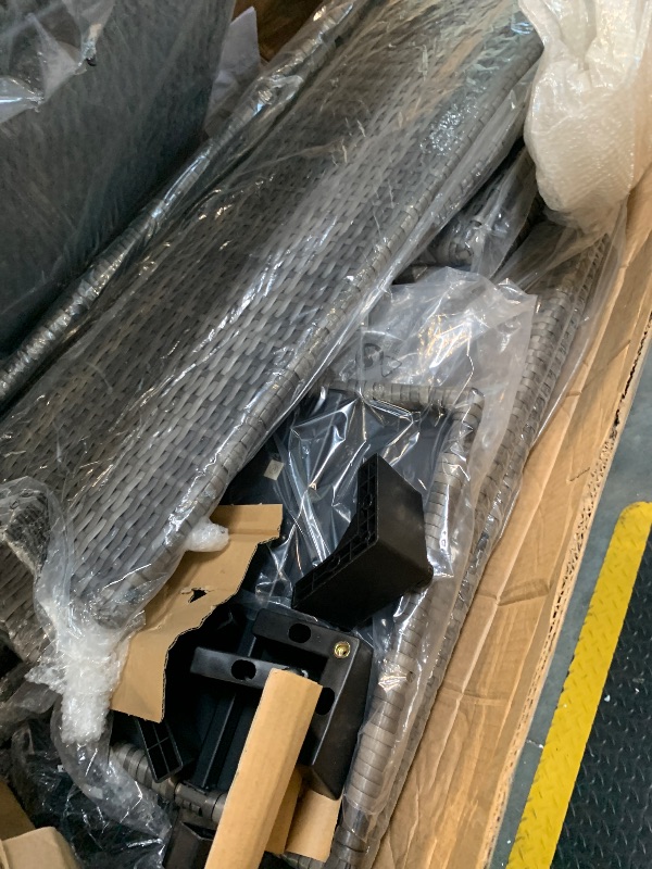 Photo 1 of ** USED** Chaise Lounge Chair Outdoor Set of 2, Wicker Patio Pool Lounge Chairs Set, Outdoor Lounge Chairs with Adjustable Backrest, Cushions and Storage Table, White