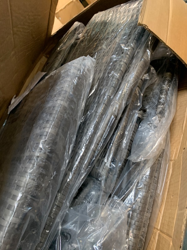 Photo 1 of ** USED** Chaise Lounge Chair Outdoor Set of 2, Wicker Patio Pool Lounge Chairs Set, Outdoor Lounge Chairs with Adjustable Backrest, Cushions and Storage Table, White