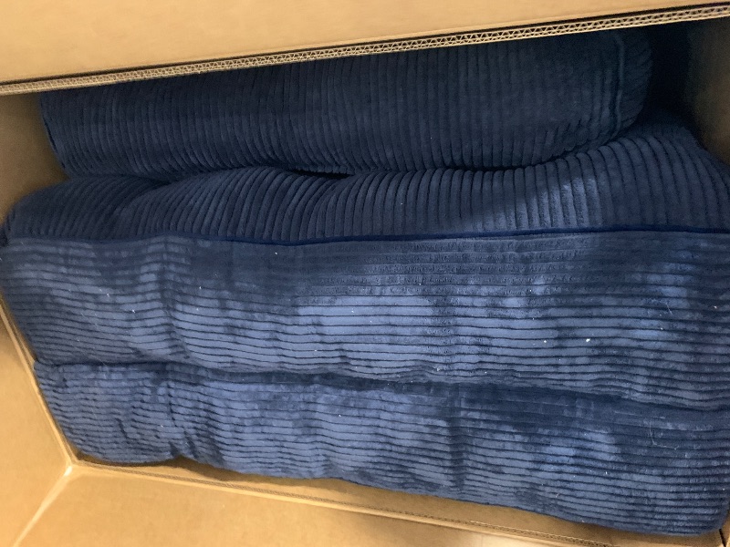 Photo 1 of ** USED** MAXYOYO Folding Sofa Bed, Convertible Sleeper Chair with Pillow Foldable Matress with Back Support, Portable Fold Out Chair Bed Comfy Floor Sofa Lounge for Living Room Bedroom, Navy, Single