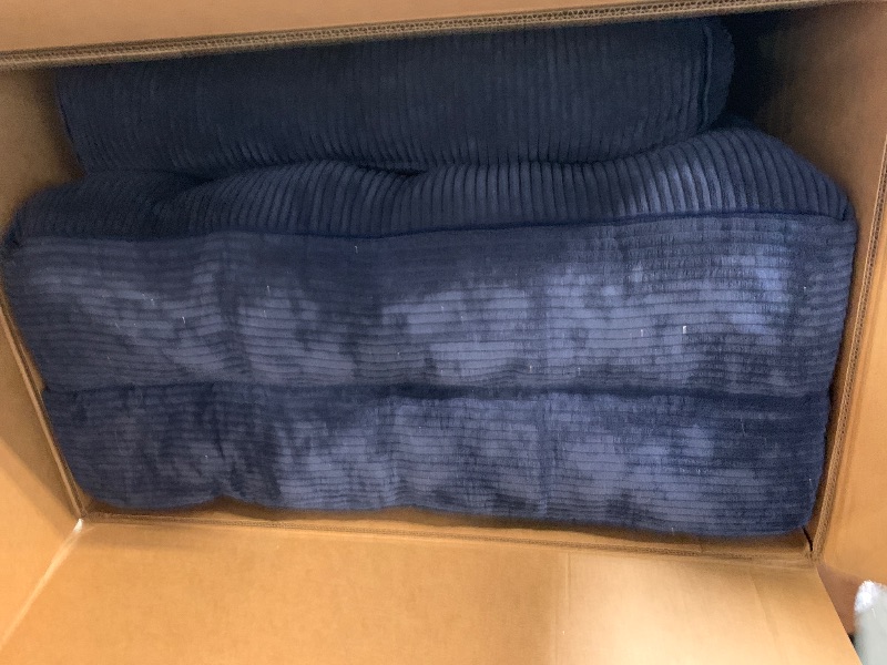 Photo 1 of ** USED** MAXYOYO Folding Sofa Bed, Convertible Sleeper Chair with Pillow Foldable Matress with Back Support, Portable Fold Out Chair Bed Comfy Floor Sofa Lounge for Living Room Bedroom, Navy, Single
