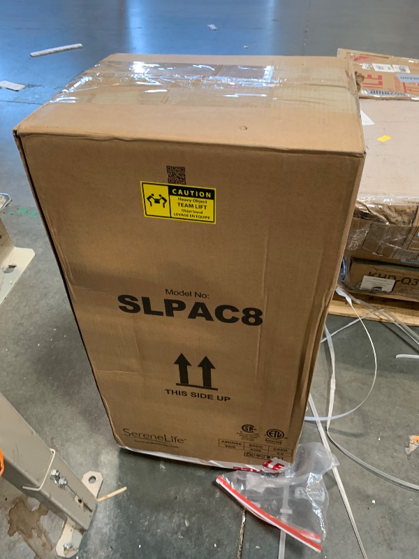 Photo 1 of ** USED / TESTED FUNCTIONAL / MISSING CONTROL **  SereneLife 3-in-1 Portable Air Conditioner with Built-in Dehumidifier Function,Fan Mode, Remote Control, Complete Window Mount Exhaust Kit