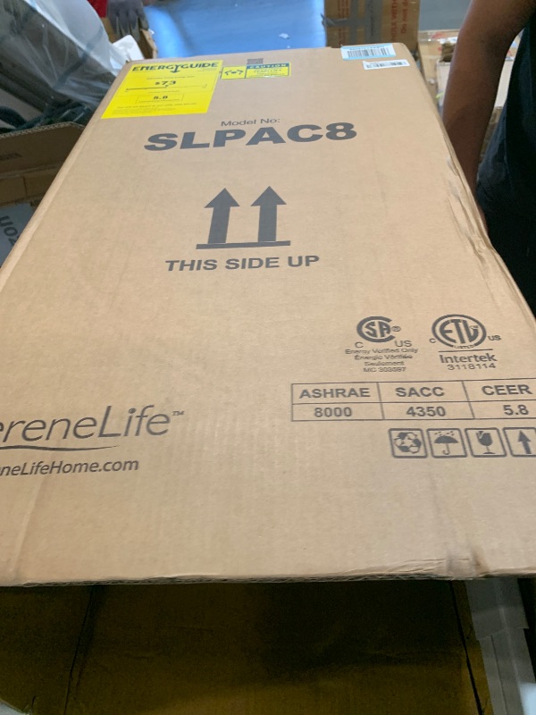 Photo 1 of ** USED / TESTED FUNCTIONAL / MISSING CONTROL **  SereneLife 3-in-1 Portable Air Conditioner with Built-in Dehumidifier Function,Fan Mode, Remote Control, Complete Window Mount Exhaust Kit