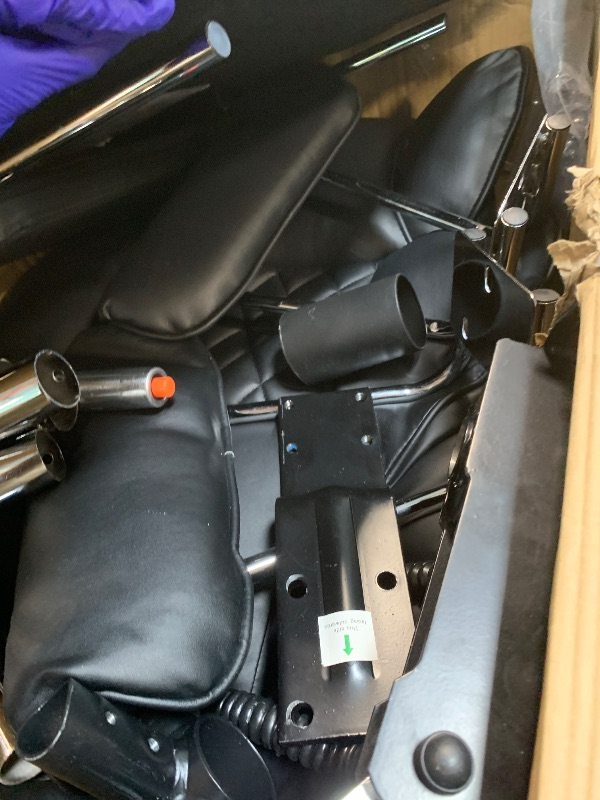 Photo 1 of ** VERY USED** COMHOMA Big and Tall Office Chair, High Back Leather Gaming Chair with Footrest, Executive Ergonomic Office Chair with Pocket Spring Lumbar Support and with Outward Fixed Soft Armrests