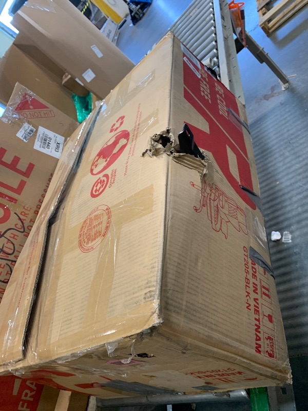 Photo 1 of ** VERY USED** COMHOMA Big and Tall Office Chair, High Back Leather Gaming Chair with Footrest, Executive Ergonomic Office Chair with Pocket Spring Lumbar Support and with Outward Fixed Soft Armrests