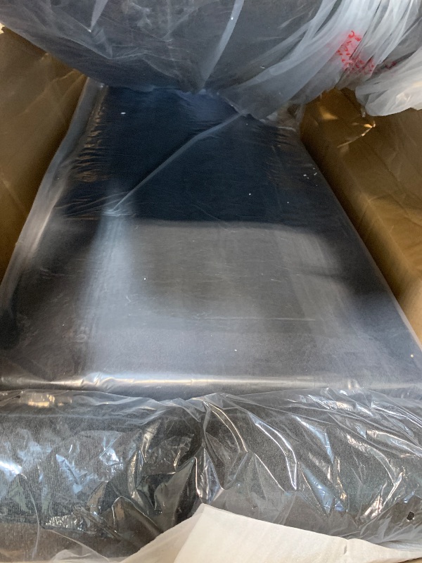 Photo 1 of ** USED ** 24KF Large Upholstered Boucle Fabric Ottoman with Pillows,Comfort Padded Window Bench for Living Room,Entryway Bench,5095-Black